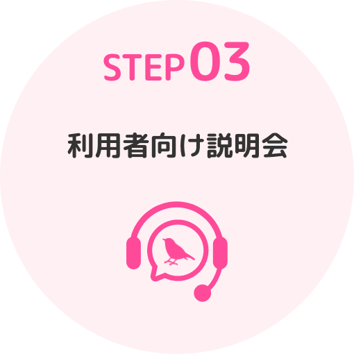 STEP03 利用者向け説明会